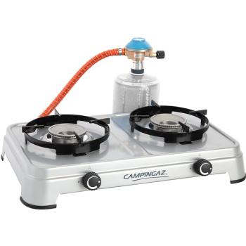 Campingaz Gaskocher Camping Cook CV (grau, Zweiflammkocher)